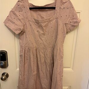 Madewell Blush Eyelet Dress